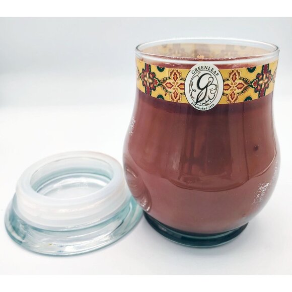 Scented Jar Candle Greenleaf Cinnamon Cannelé 14 oz Glass Aromatic Home Deco - Picture 9 of 12